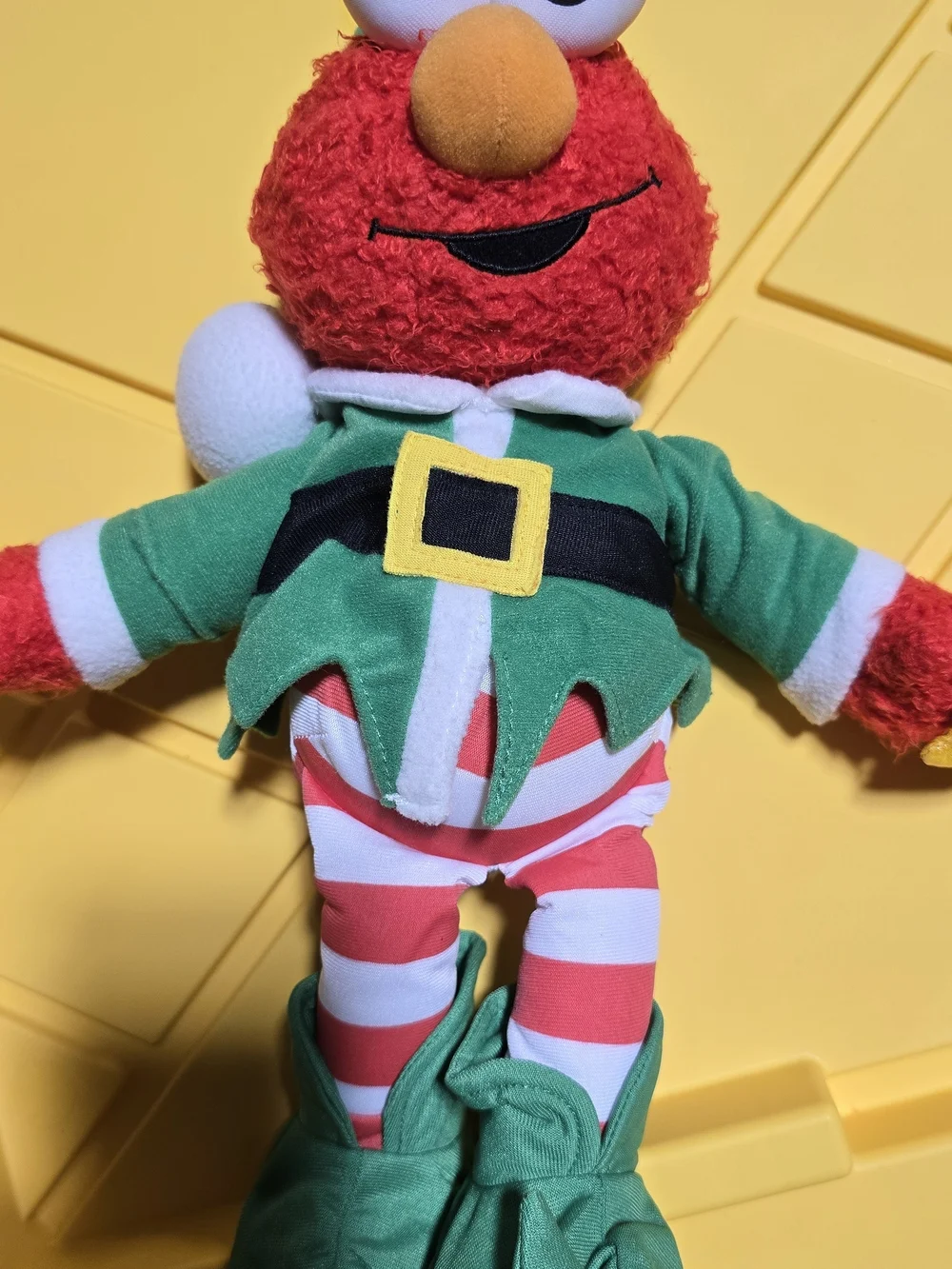 Sesame Street Elmo Plush Elf Costume in Red, Green, White